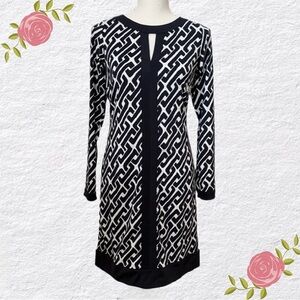 INC International Concepts Geometric Print Shift Dress